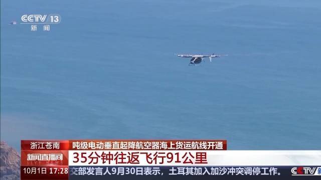皇冠登一登二登三区别_35分钟往返飞行91公里 皇冠登一登二登三区别我国海上风电平台低空货运取得新突破